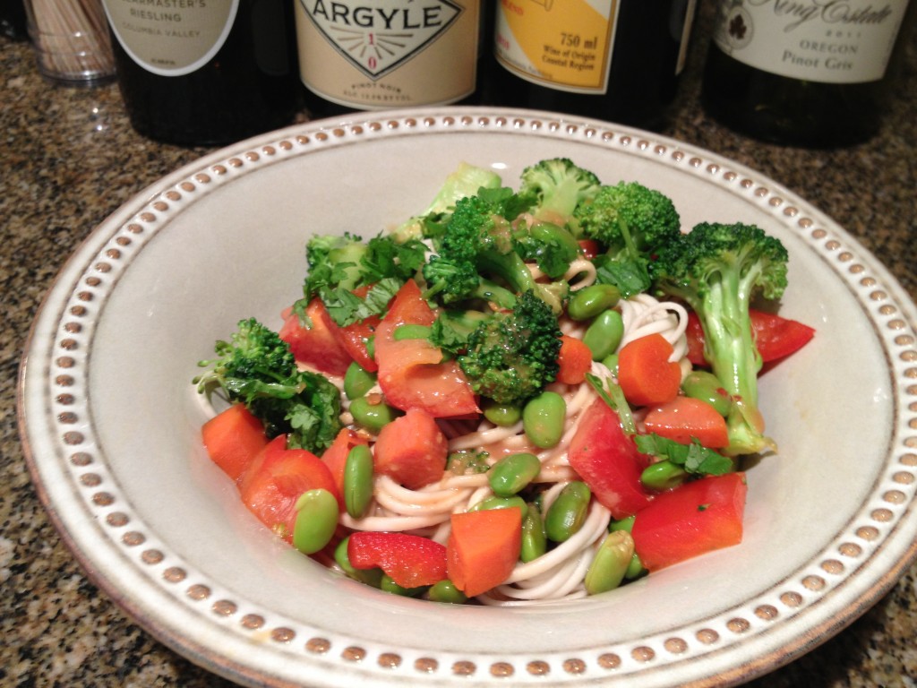 gingery peanut soba noodles from coffee & quinoa