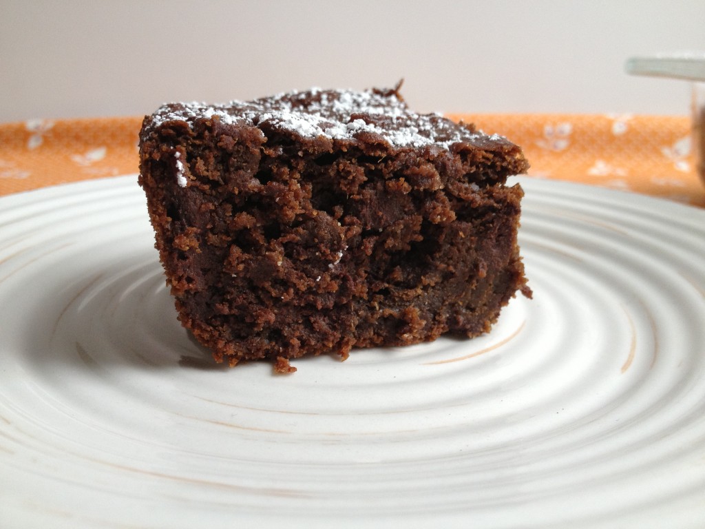 fudgy chocolate pumpkin cake from coffee and quinoa