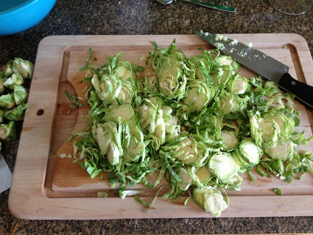 garlicky lemon brussels sprouts