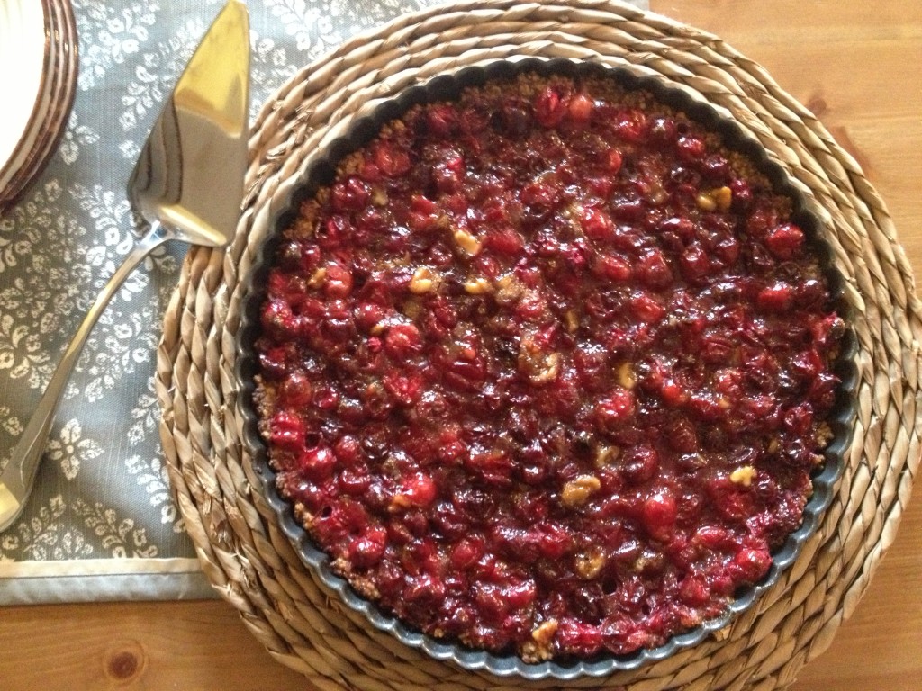 cranberry walnut tart from coffee & quinoa