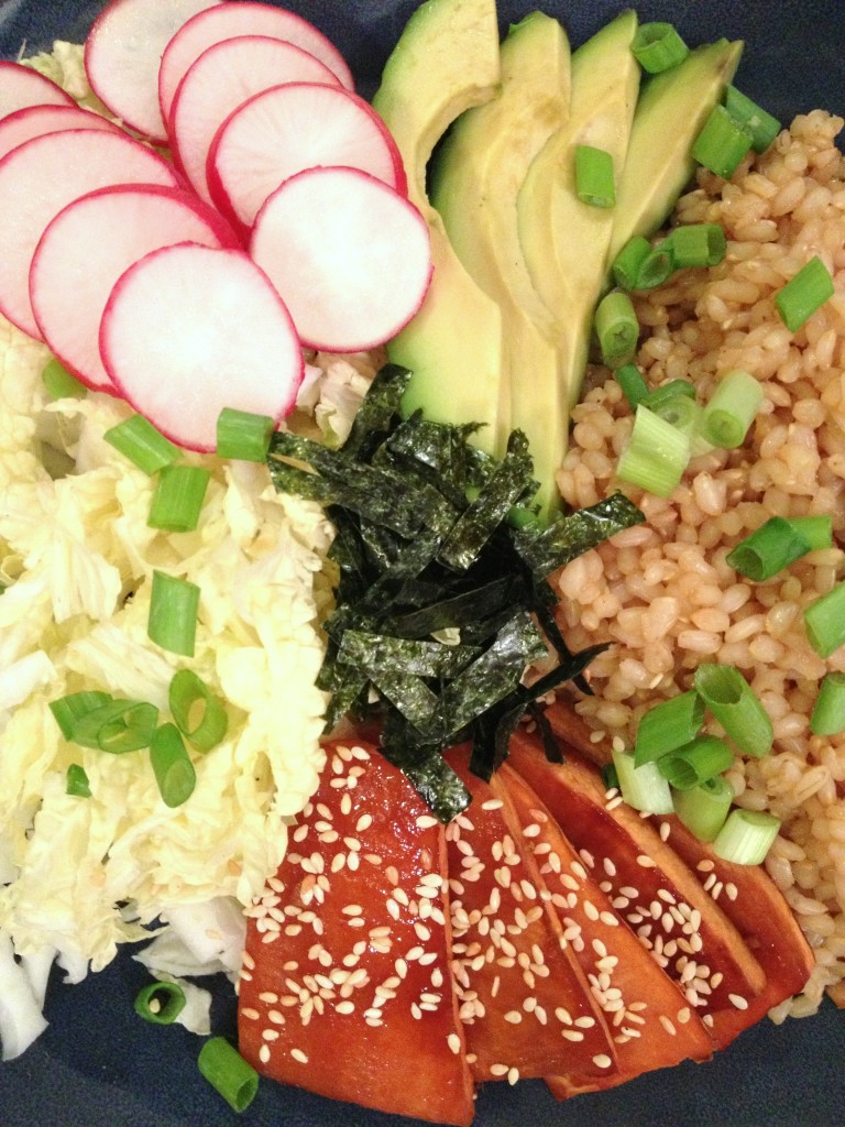 sweet potato sushi bowl