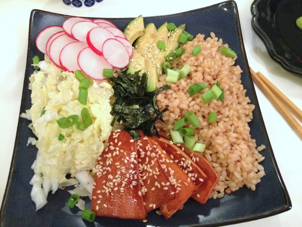 sweet potato sushi bowl