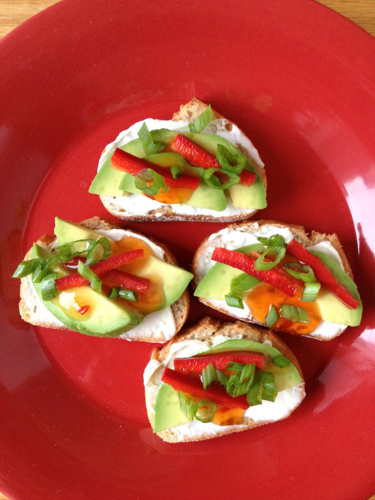 christmas chili crostini