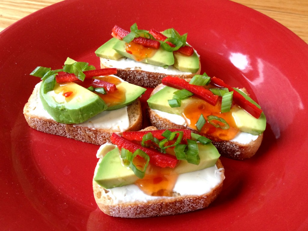 christmas chili crostini