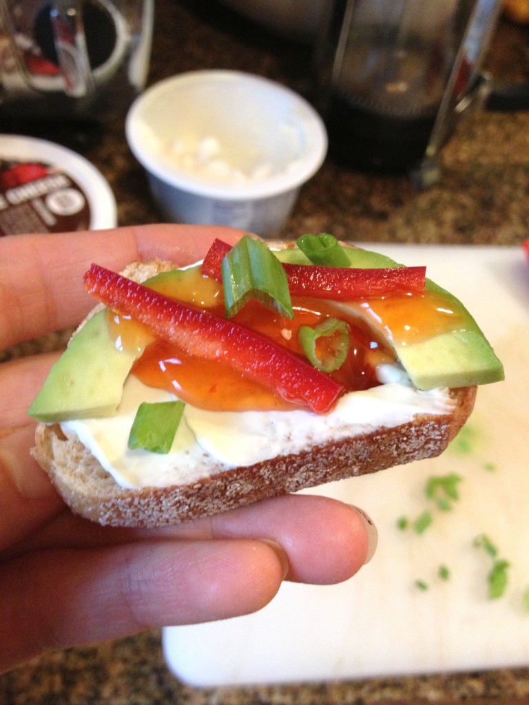 christmas chili crostini