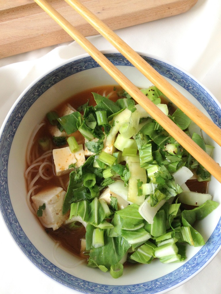 noodles in spicy lemongrass broth