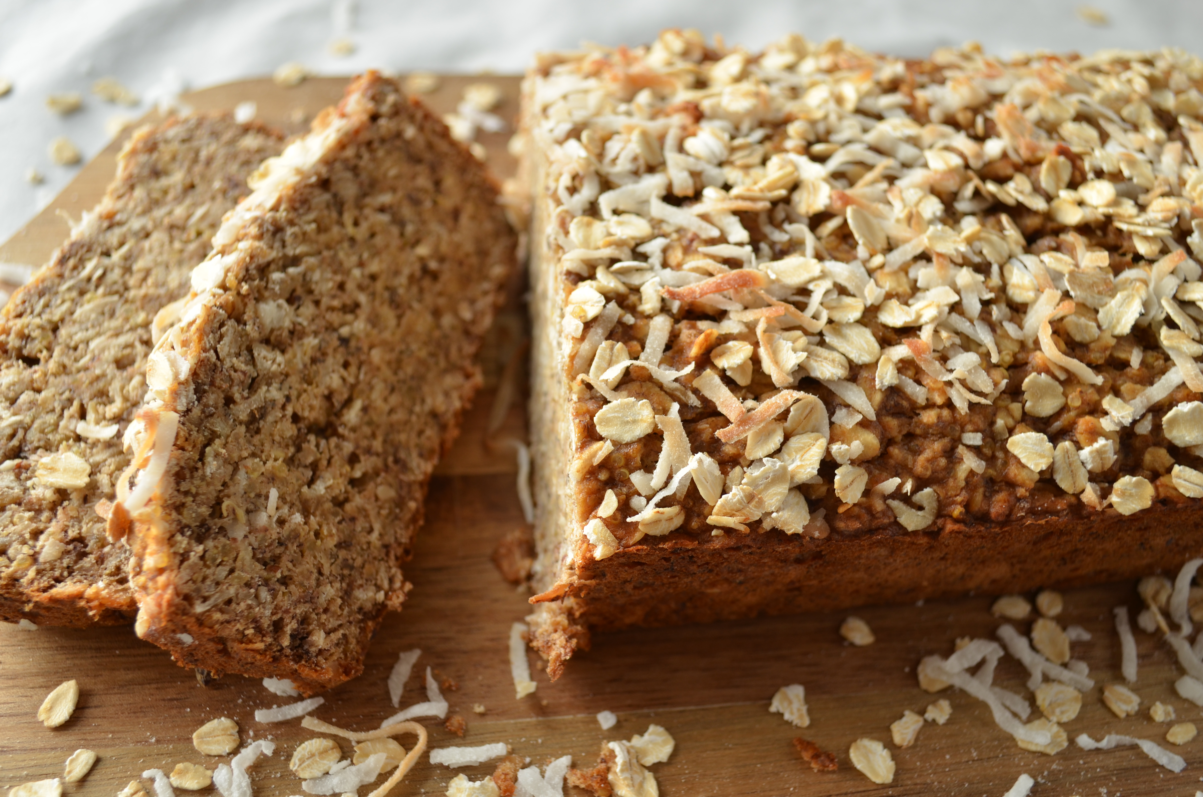 Coconut Quinoa Banana Bread (Vegan)