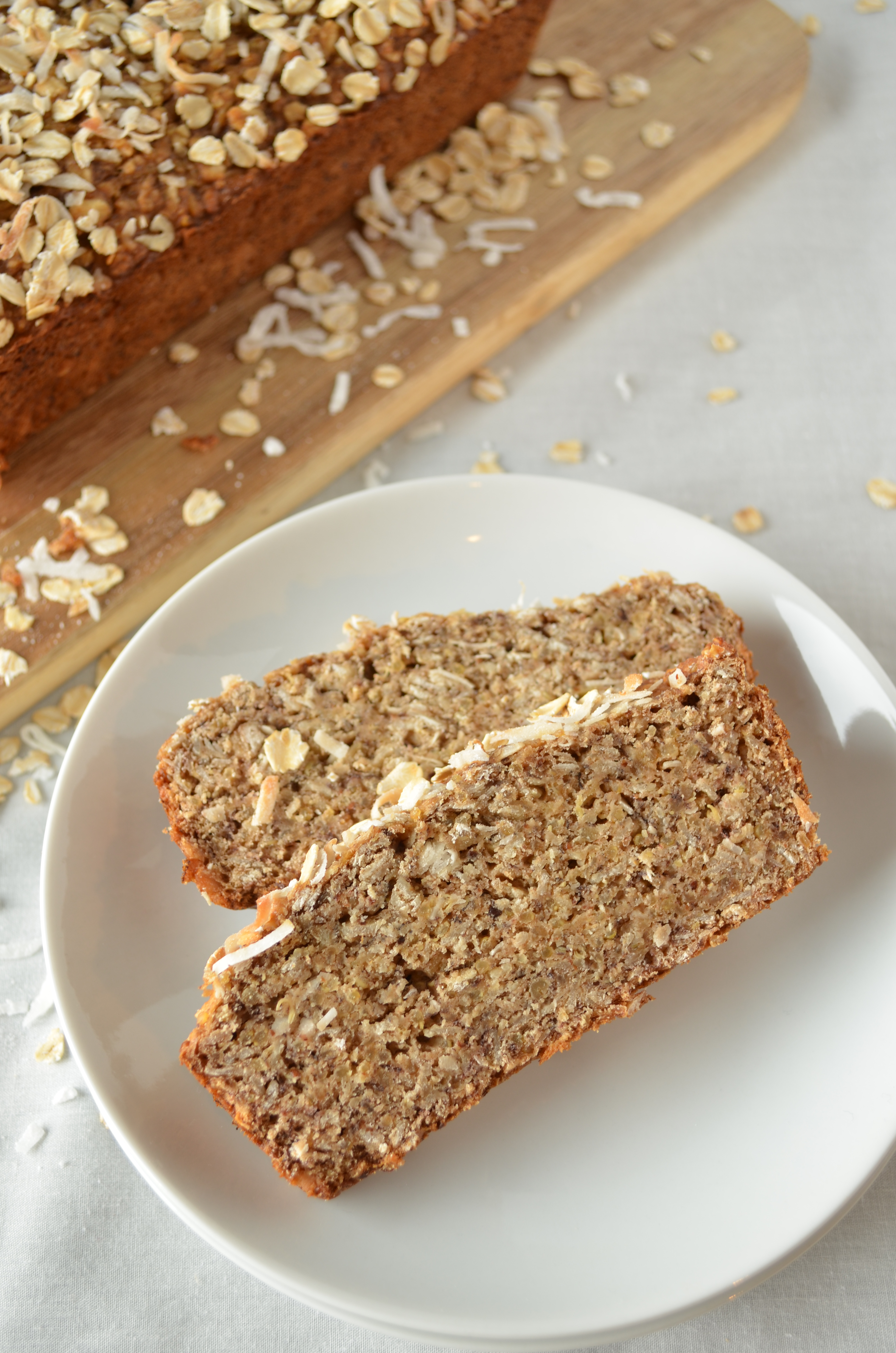 Coconut Quinoa Banana Bread (Vegan)