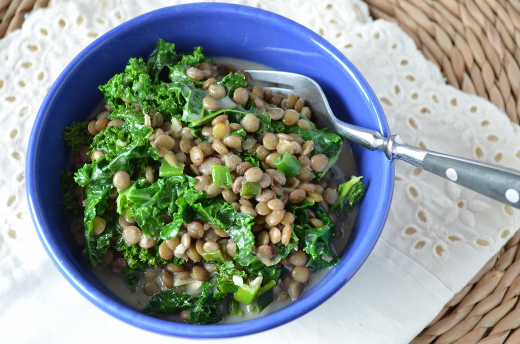 Thai Coconut Lentils with Kale | coffeeandquinoa.com