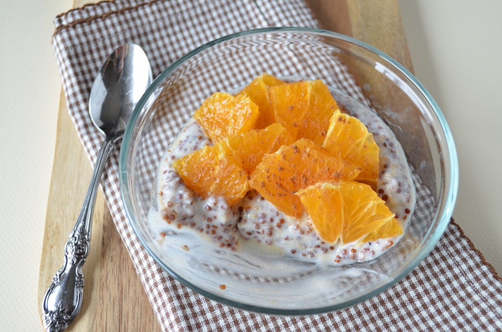 Quinoa Parfait with Sumo Orange and Cinnamon