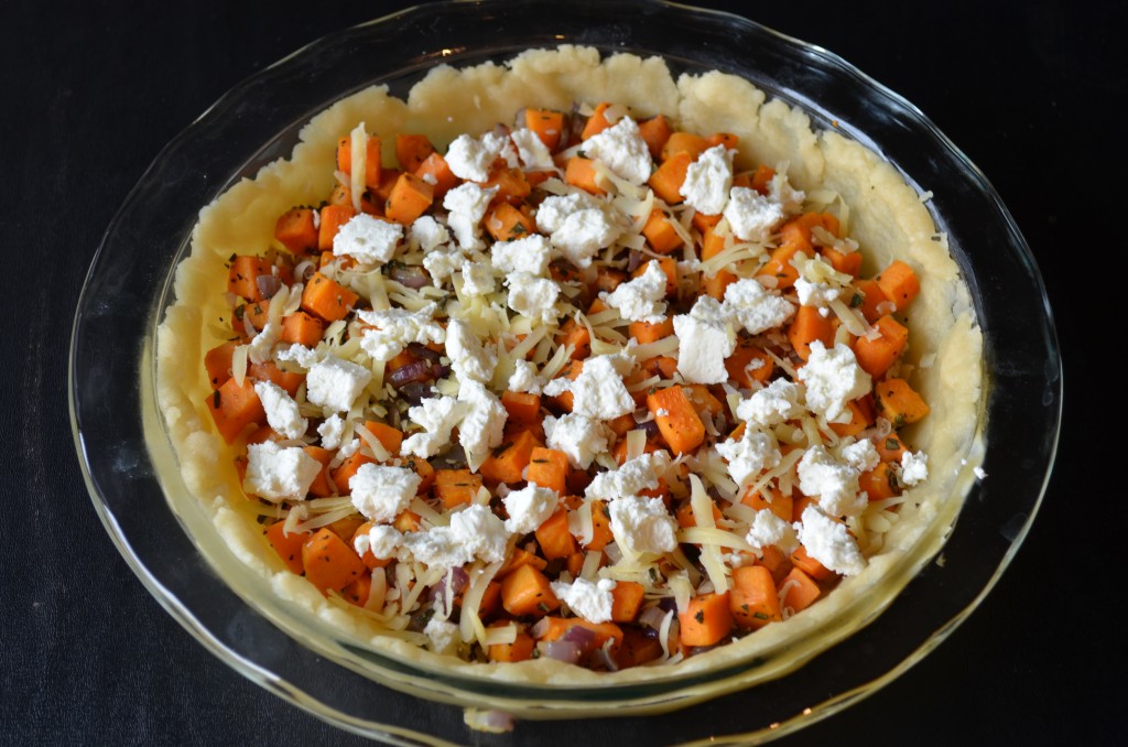 Sweet Potato and Goat Cheese Quiche