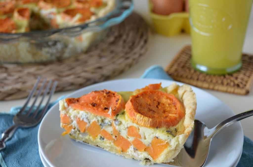 Sweet Potato and Goat Cheese Quiche