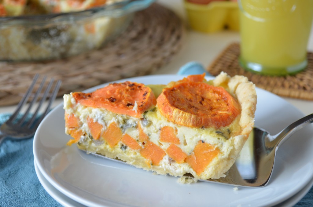 Sweet Potato and Goat Cheese Quiche