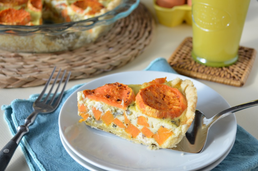 Sweet Potato and Goat Cheese Quiche