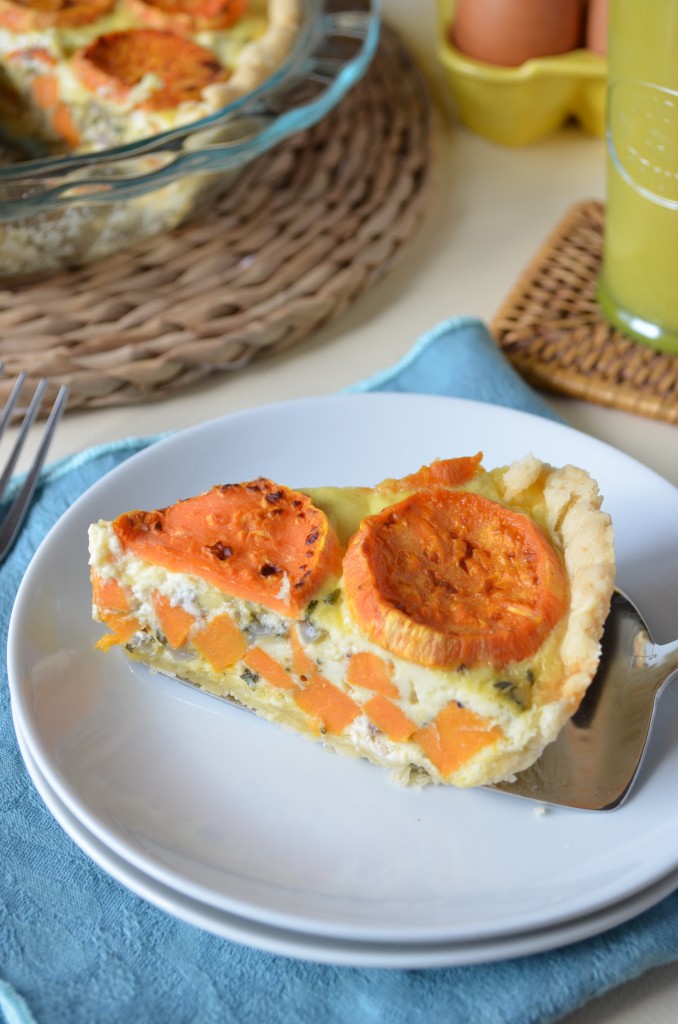 Sweet Potato and Goat Cheese Quiche