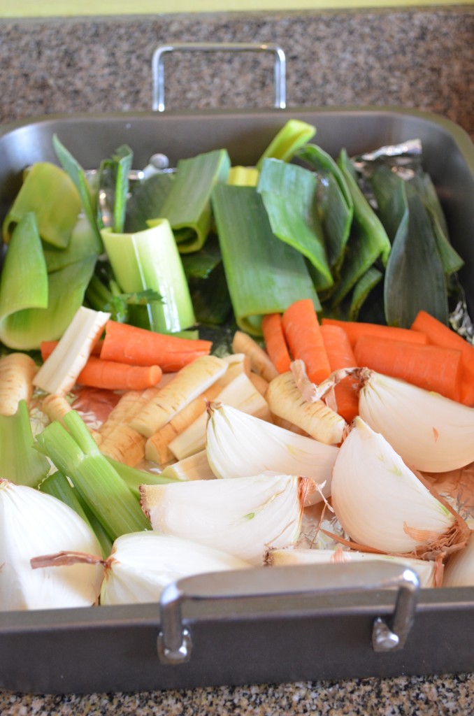 Simple Roasted Vegetable Stock