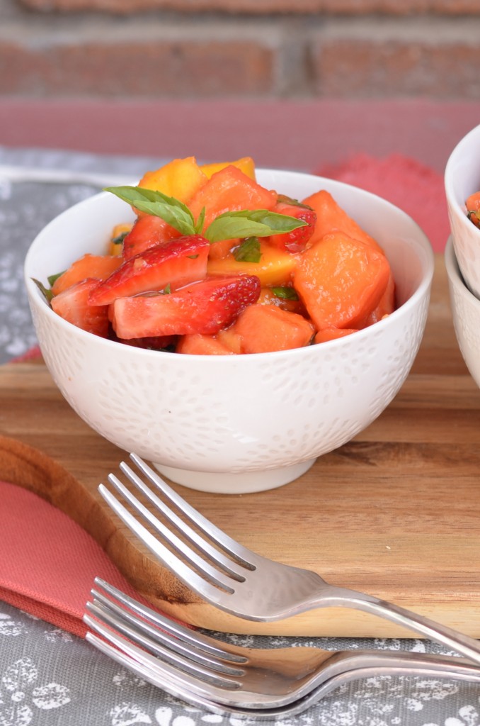 Thai-Inspired Fruit Salad with Lime and Thai Basil