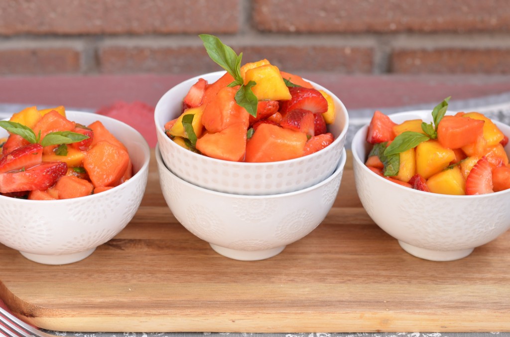 Thai-Inspired Fruit Salad with Lime and Thai Basil