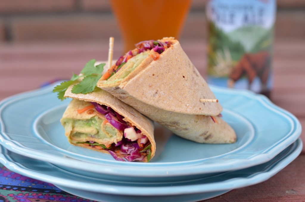 Spicy Avocado and White Bean Wraps (Vegan)