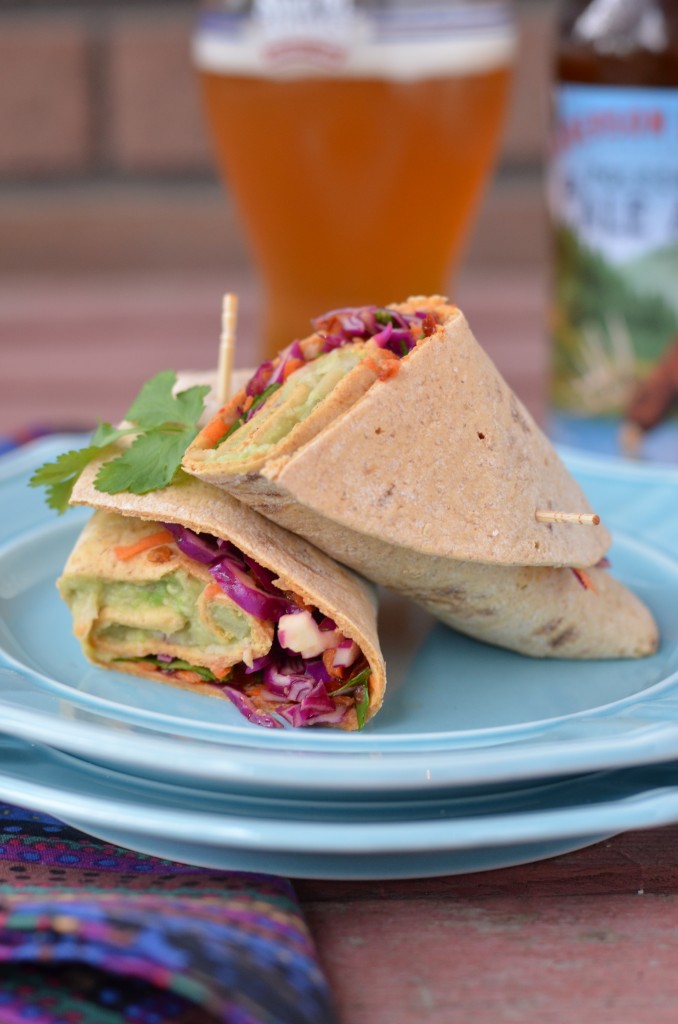 Spicy Avocado and White Bean Wraps (Vegan)