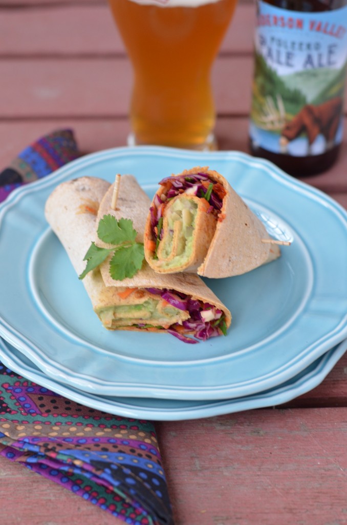 Spicy Avocado and White Bean Wraps (Vegan)