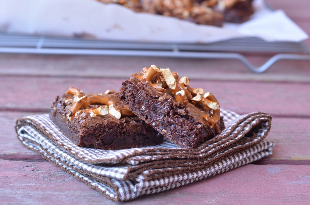 Outrageously Fudgy Pretzel Brownies