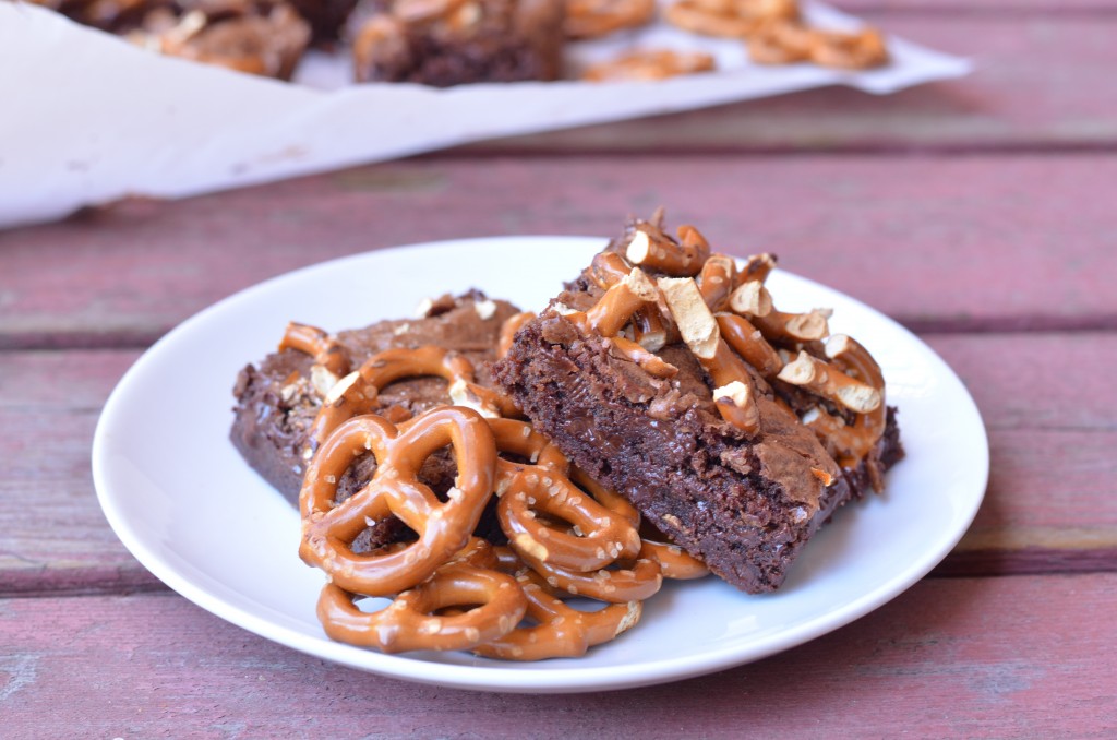 Outrageously Fudgy Pretzel Brownies