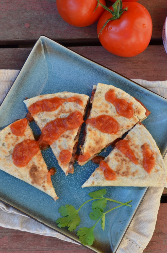 Chipotle Black Bean and Tomato Quesadillas