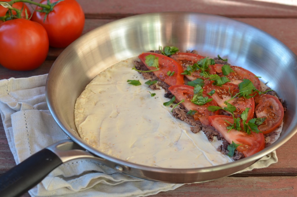 Chipotle Black Bean and Tomato Quesadillas