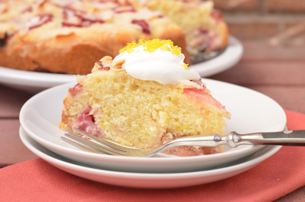 Coconut Rhubarb Cake