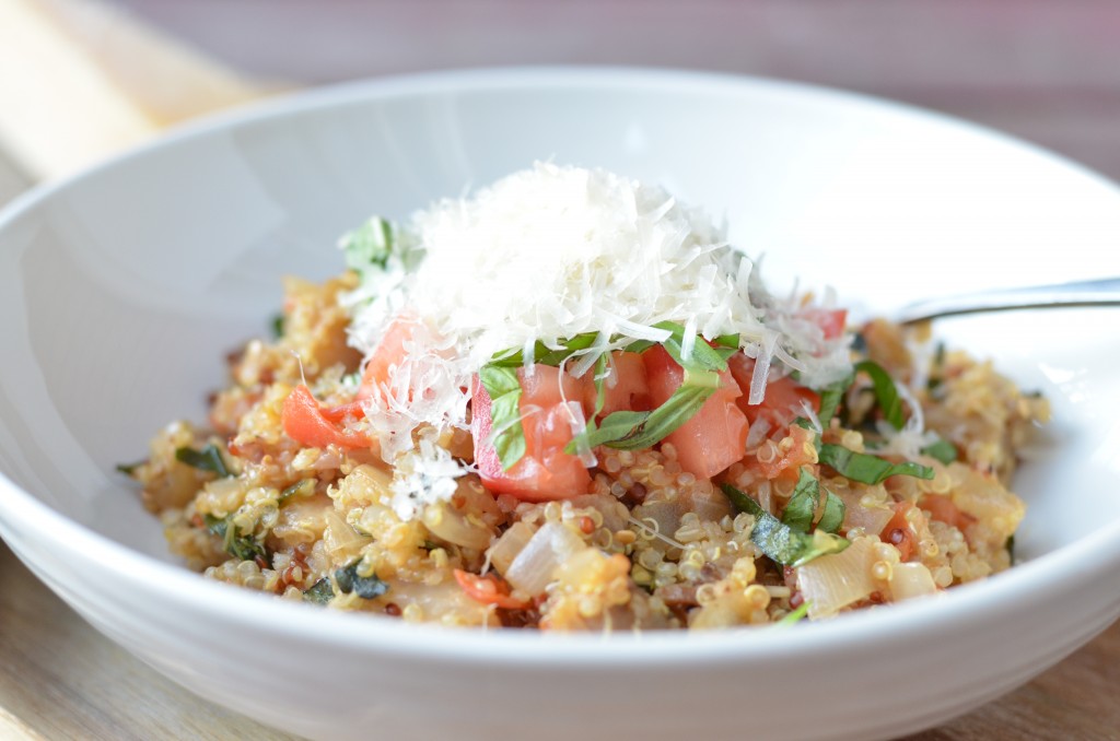 Eggplant Parmesan Quinoa Risotto