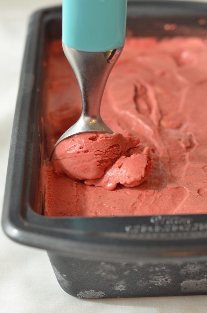 Red Beet and White Chocolate Chip Ice Cream