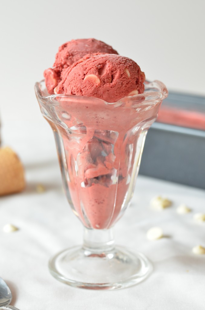 Red Beet and White Chocolate Chip Ice Cream