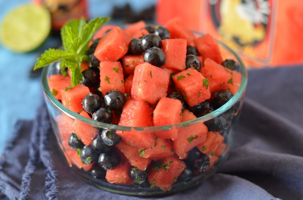 Red, Mint and Blue Fruit Salad