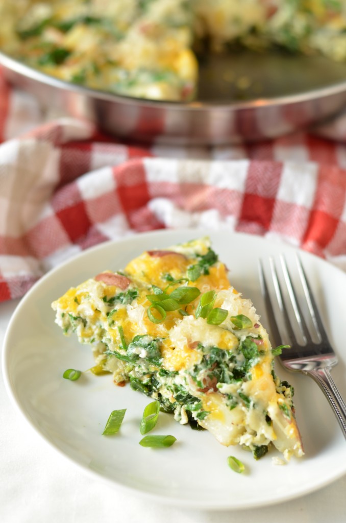 Lemony Rainbow Chard Egg White Frittata