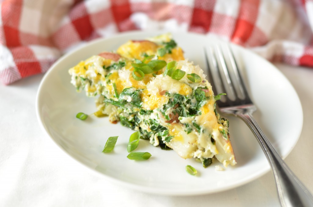 Lemony Rainbow Chard Egg White Frittata