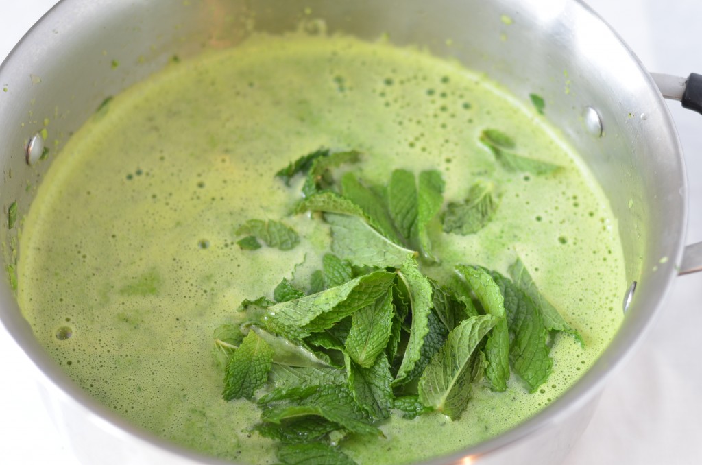 Fresh Pea Soup with Mint