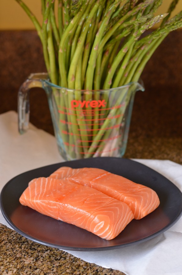 Crispy Pan-Seared Salmon with Rhubarb Sauce