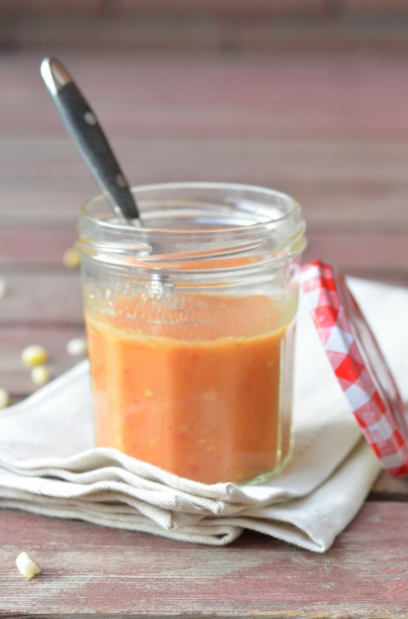 Summer CSA Salad with Red Wine Tomato Vinaigrette