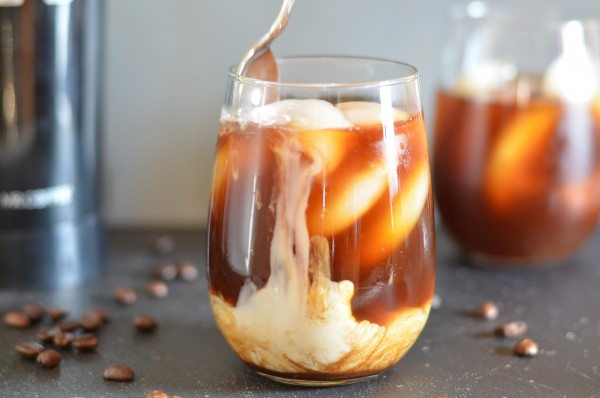 Cold-Brewed Maple Almond Iced Coffee from Coffee & Quinoa