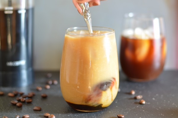 Cold-Brewed Maple Almond Iced Coffee from Coffee & Quinoa
