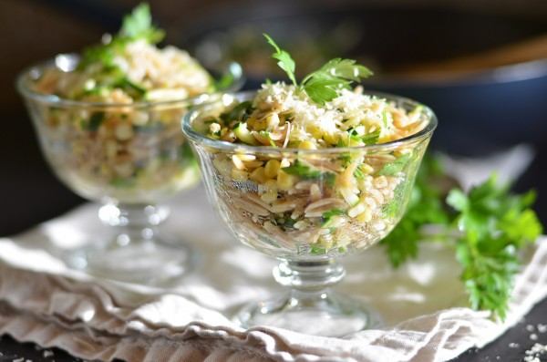 Orzo with Zucchini and Sweet Corn