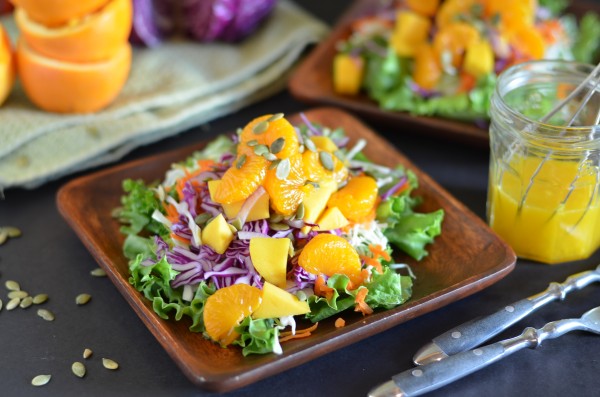 Whole Foods Mandarin Orange Detox Salad with Oil-Free Dressing