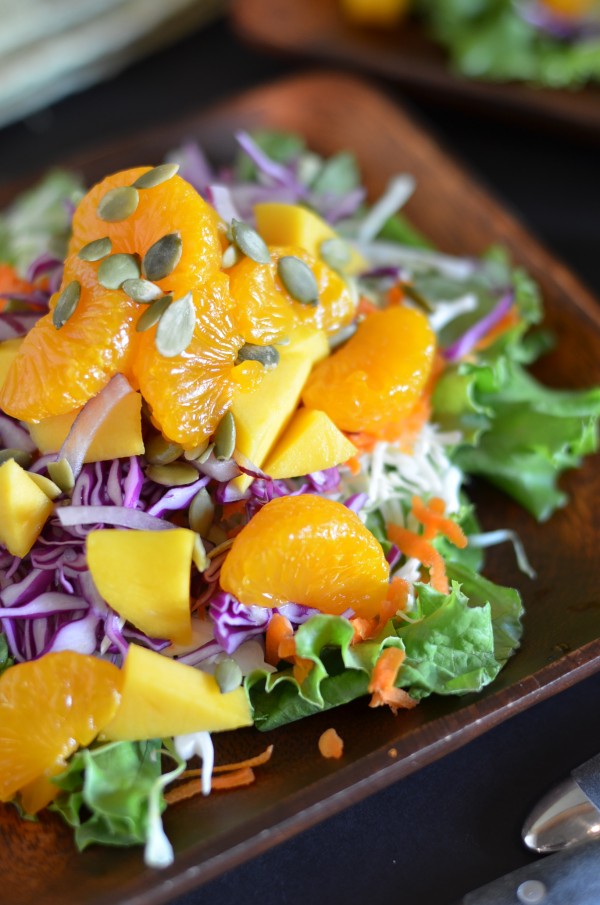 Whole Foods Mandarin Orange Detox Salad with Oil-Free Dressing