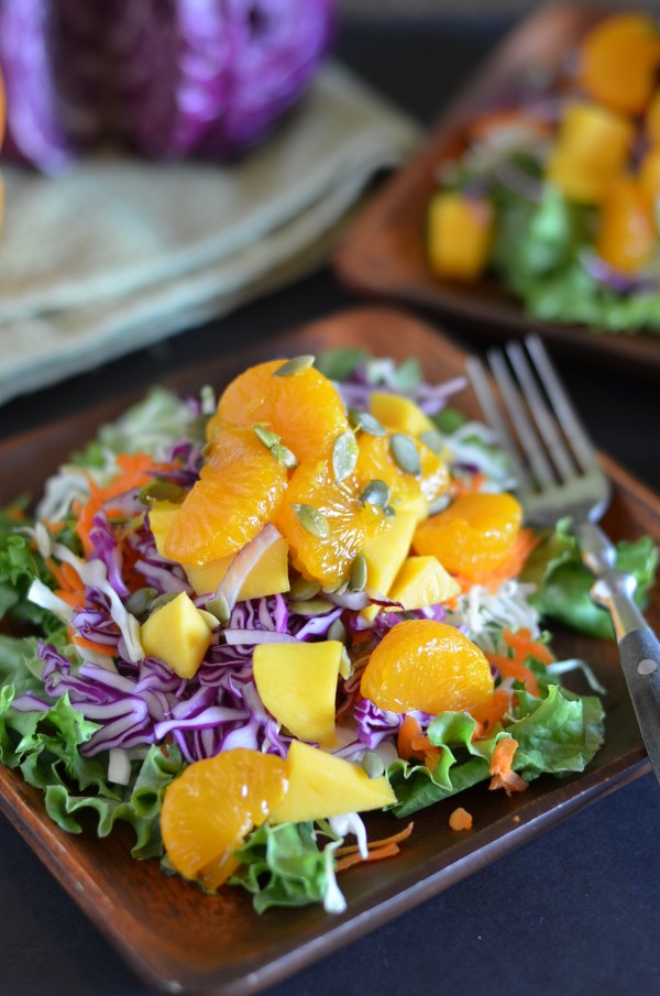 Whole Foods Mandarin Orange Detox Salad with Oil-Free Dressing