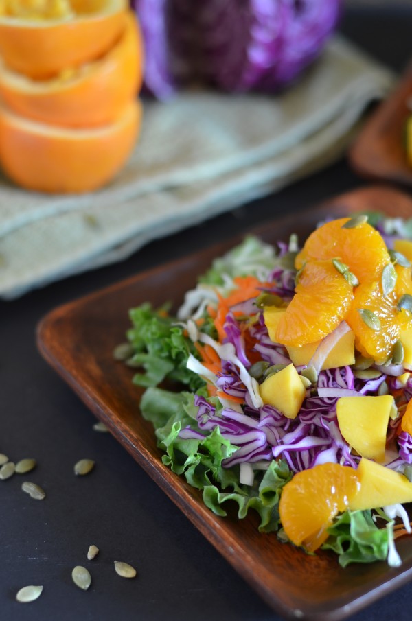 Whole Foods Mandarin Orange Detox Salad with Oil-Free Dressing
