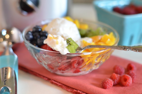 Homemade Pinkberry Frozen Yogurt