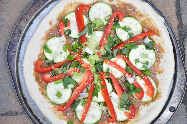 Vegan Thai Pizza from Coffee & Quinoa