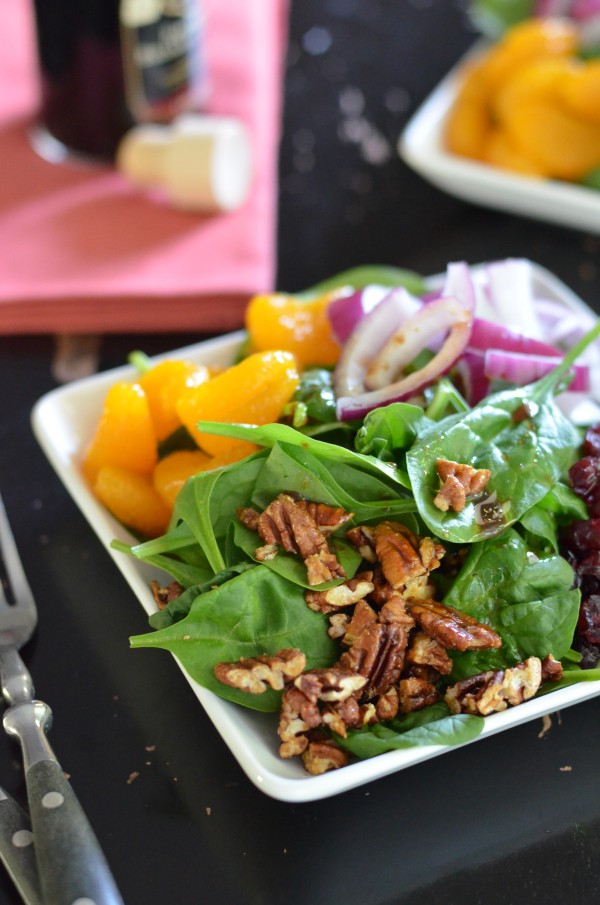 Super Sweet Spinach Salad from Coffee & Quinoa