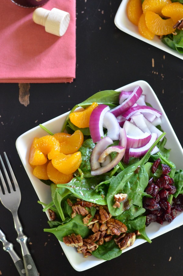 Super Sweet Spinach Salad from Coffee & Quinoa